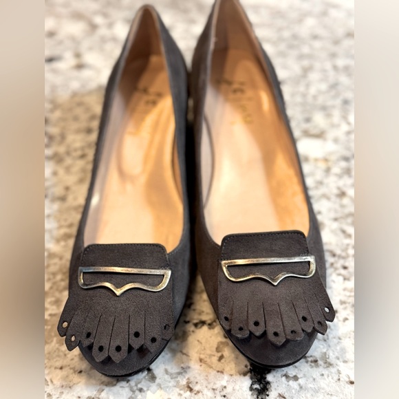 FSNY Elegant Gray Suede Women's Shoes - Picture 1 of 7